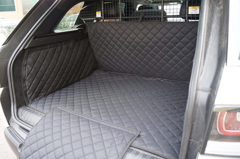Land Rover Range Rover Sport 5 Seater (With Dog Guard in Use) 2013-2022 - Fully Tailored Quilted Boot Liner - Image 7