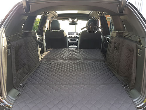Black UK Custom Covers QBL183B Tailored Quilted Boot Liner Mat