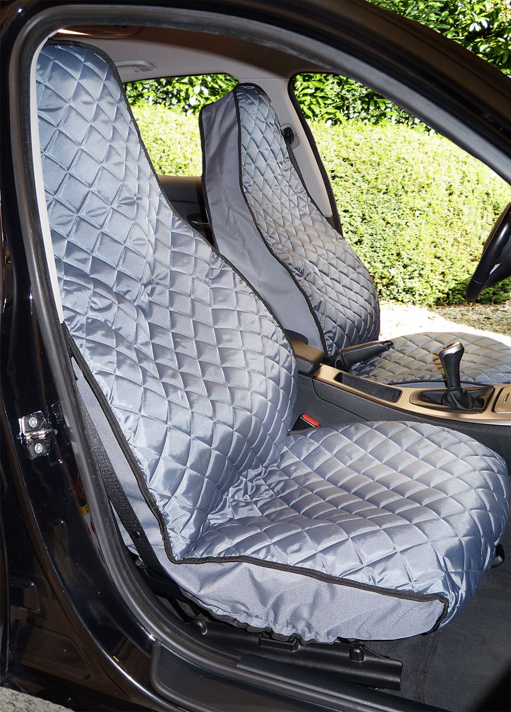 Front seat covers for your Skoda Fabia - 2er Set Wabendesign