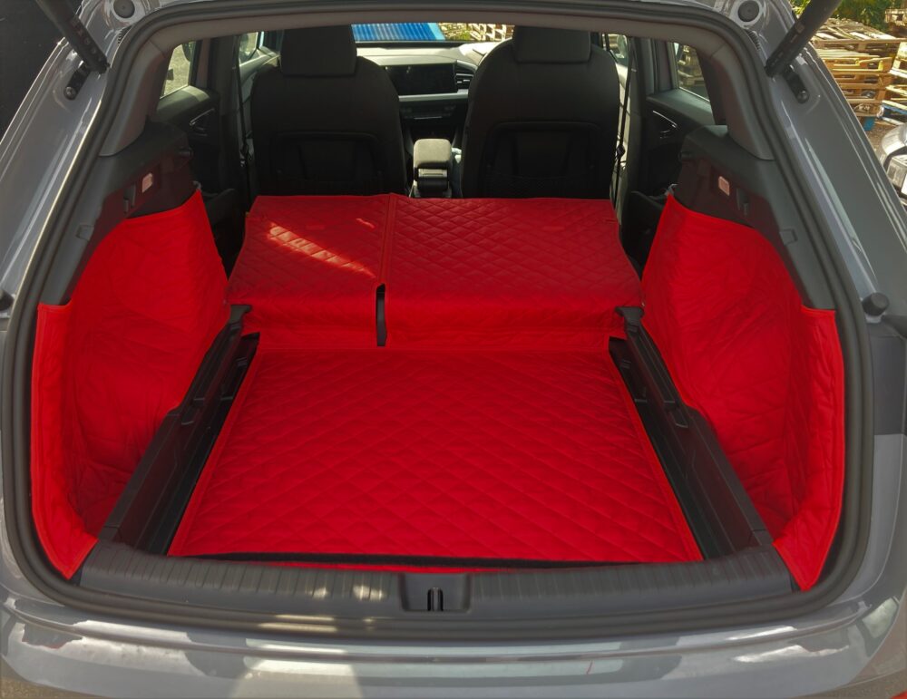 Audi Q4 E-Tron With Plastic Dividers On Each Side 2021 - Present - Fully Tailored Quilted Boot Liner - Image 2