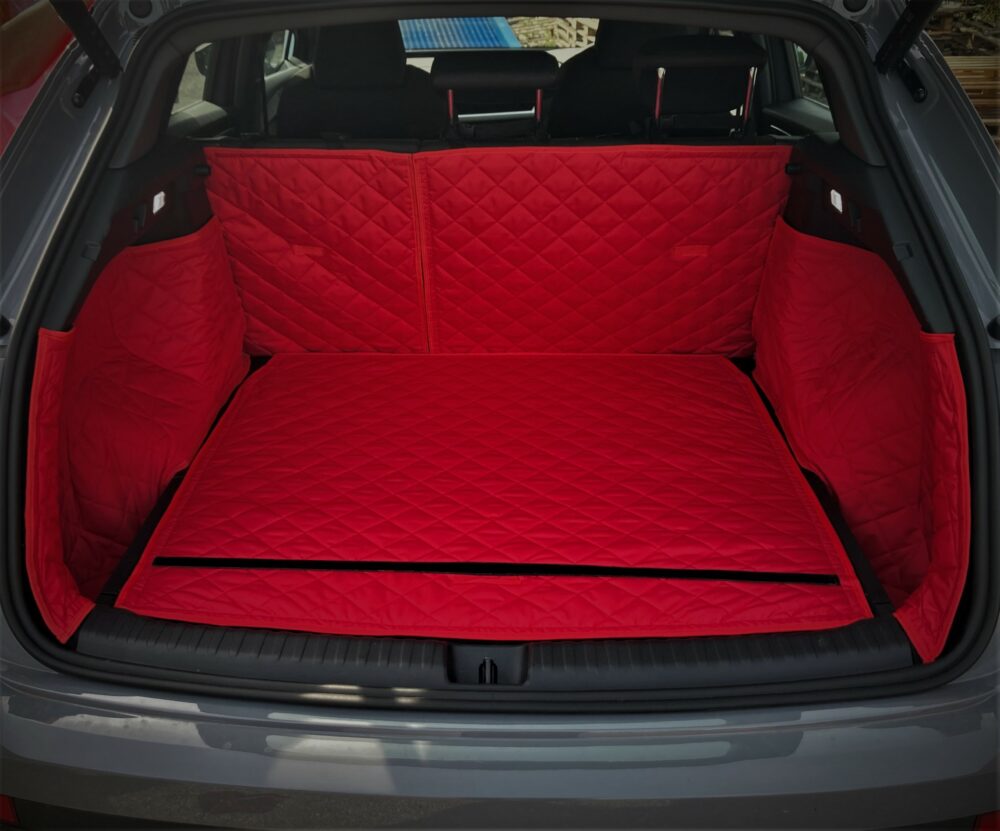Audi Q4 E-Tron With Plastic Dividers On Each Side 2021 - Present - Fully Tailored Quilted Boot Liner