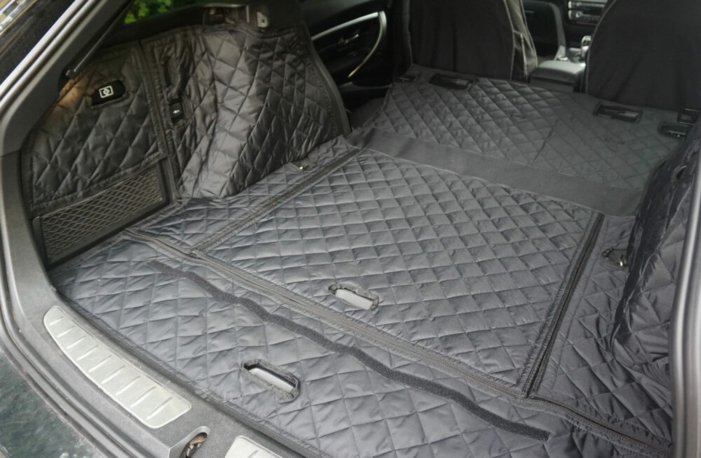BMW 3 Series With Pockets On Both Sides 2012-2018 - Fully Tailored Quilted Boot Liner - Image 5