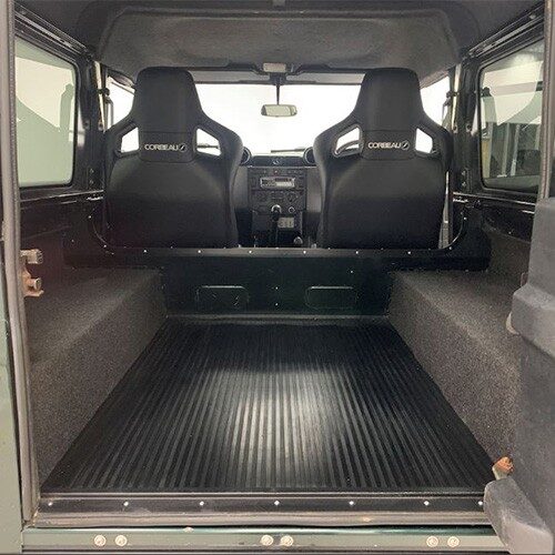 Land Rover Defender 90 without Rear Seats 1990-2007 – Fully Tailored Quilted Boot Liner Category Image