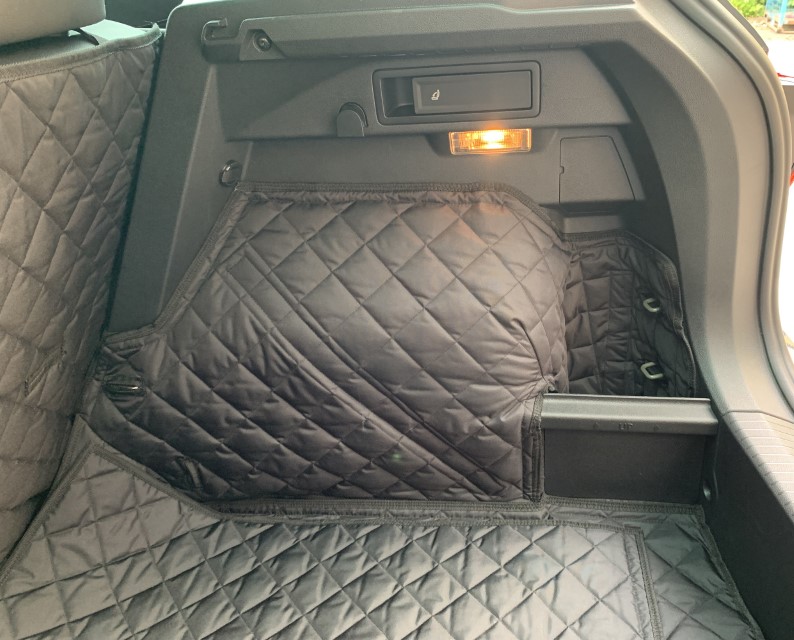 thumbnail image 2 of Tailored Rubber Boot Liner For VW Tiguan MK2 (2016-2022) - Black Vinyl Mat 2 of 6