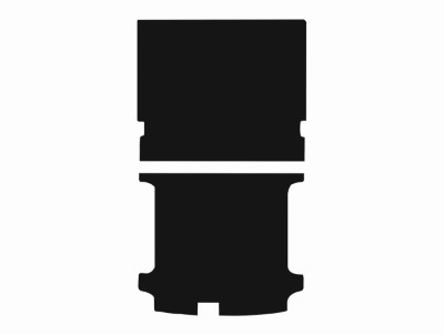 Ford Transit Custom 2016 - 2018 (Single Cab) 2-Piece Boot Mats Rear Van Mat