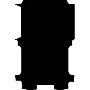 Ford Transit Custom 2024 - Present (With Plastic Floor Liner) Rear Van Mat